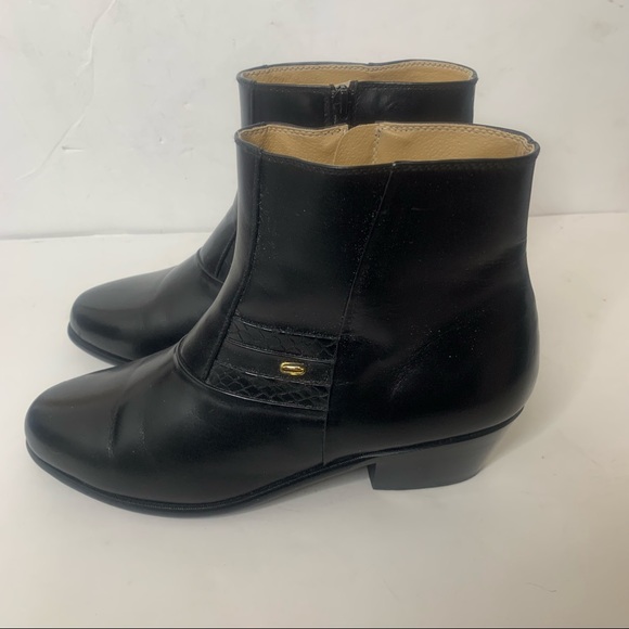 Basini Leather Boots Excellent Condition 9.5 Eee - Picture 1 of 5